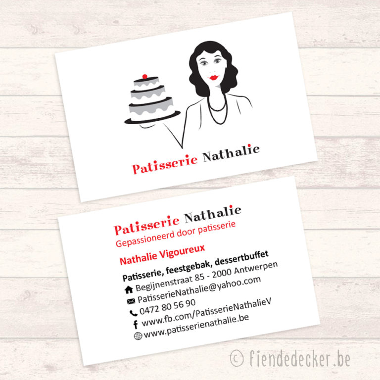 Patisserie Nathalie - visitekaartje